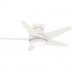 CASABLANCA 44IN ISOTOPE FRESH WHITE CEILING FAN WITH LIGHT WITH WALL CONTROL
